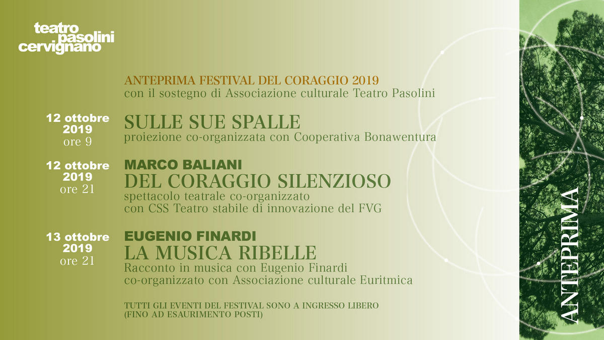 Anteprima Festival del Coraggio 2019